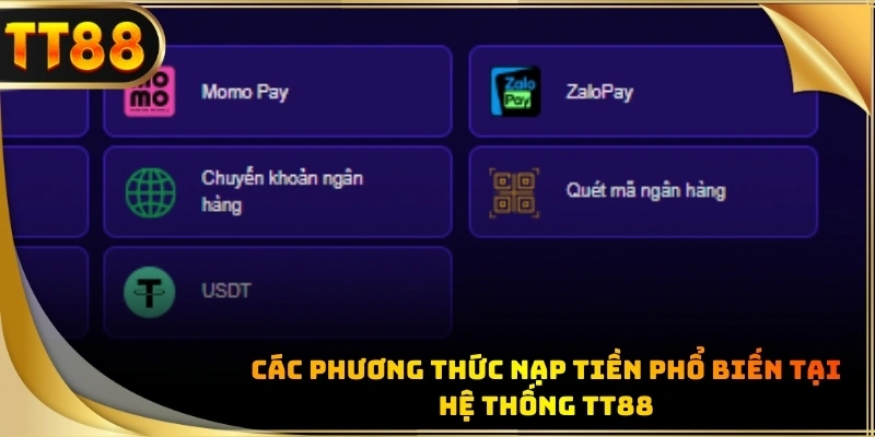 Người chơi có thể linh hoạt lựa chọn hình thức thanh toán phù hợp nhất